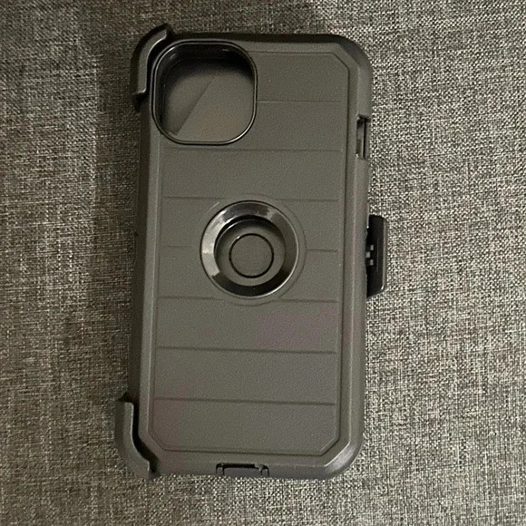 BLACK DEFENDER IPHONE 13 case With Belt Clip - Picture 2 of 4